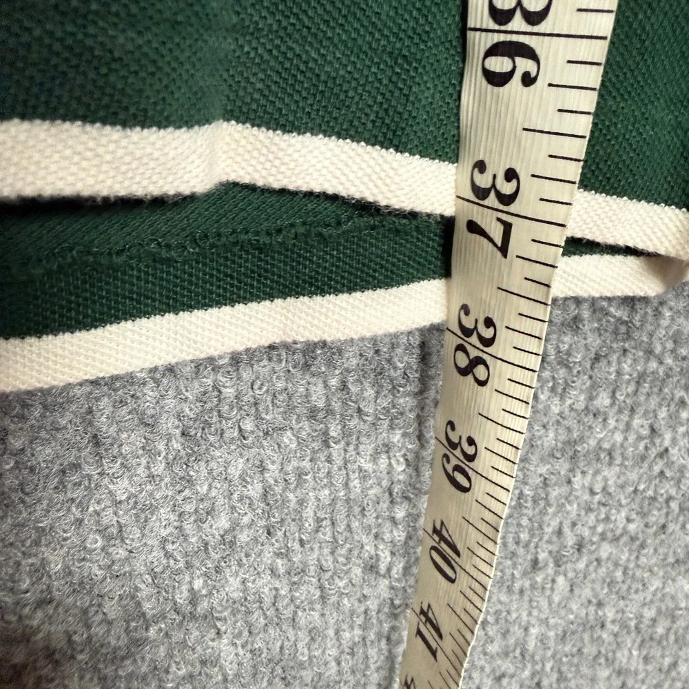 Vintage Polo Ralph Lauren Size 4XLT Polo Shirt Green Striped Cotton Golf Logo